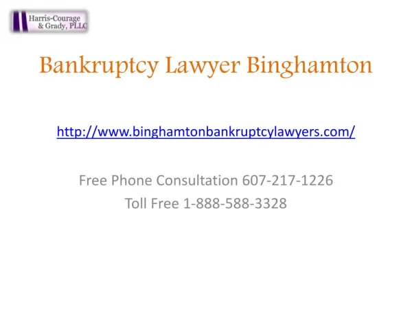 Chapter 7, Chapter 13, File Bankruptcy Lawyer Binghamton | D