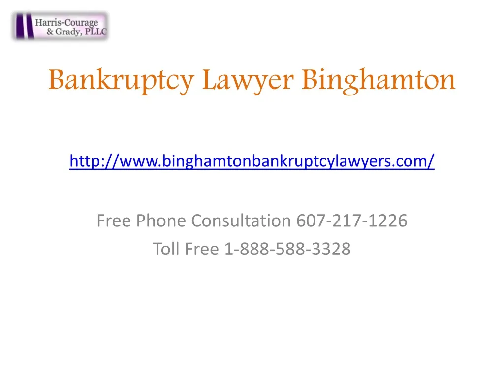 bankruptcy lawyer binghamton