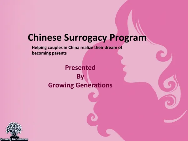 Helping Couples in China Realize their Dream of Becoming Par