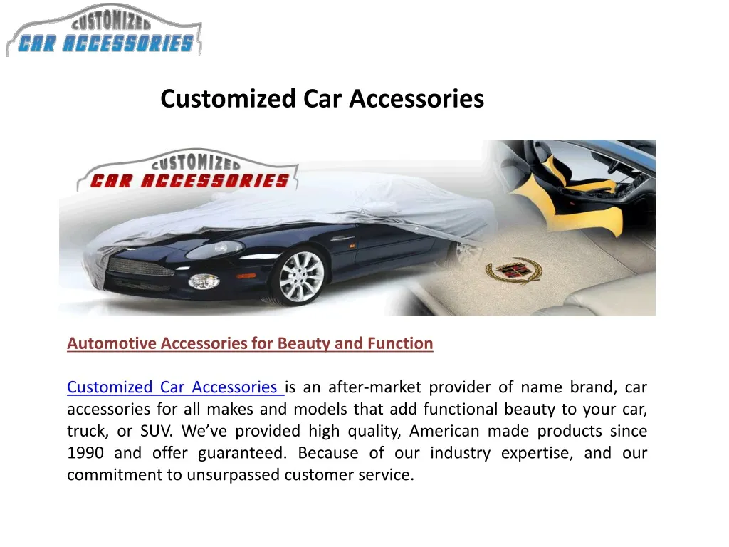 customized car accessories