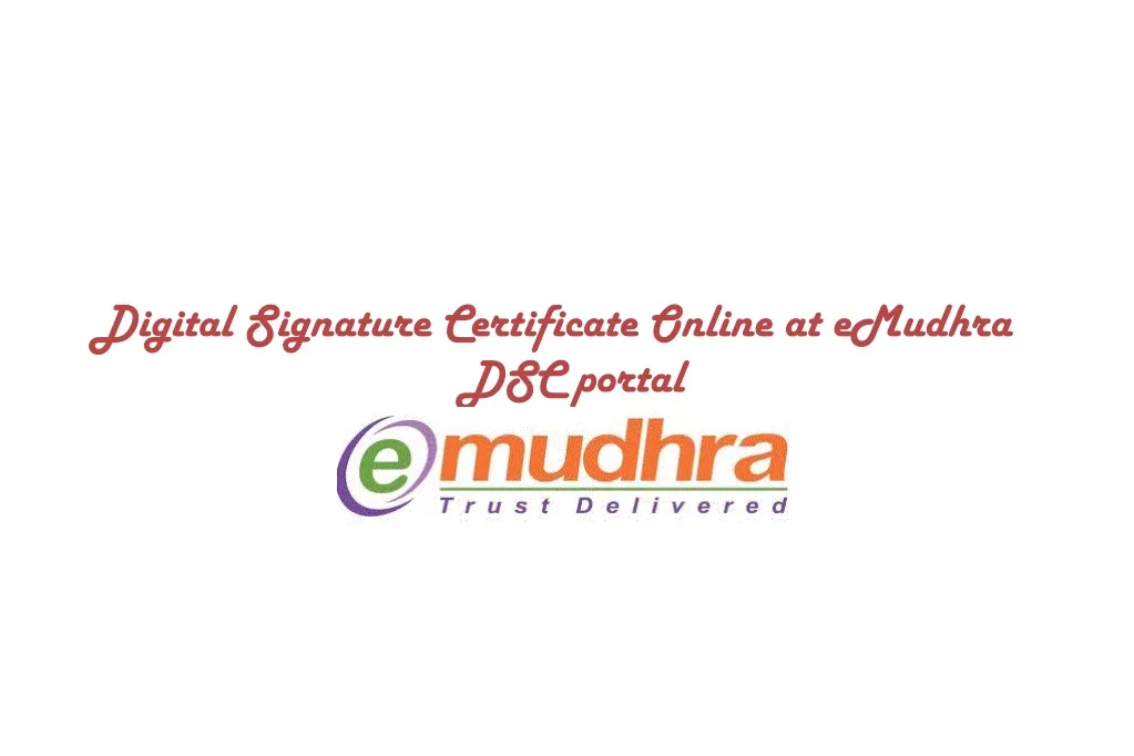 digital signature certificate online at emudhra dsc portal