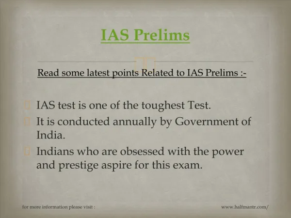 IAS Prelims test series is conducted by many coachings