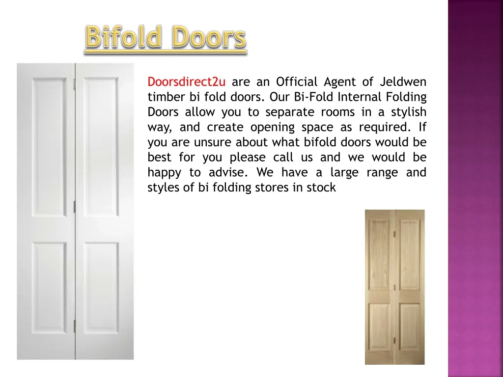 bifold doors
