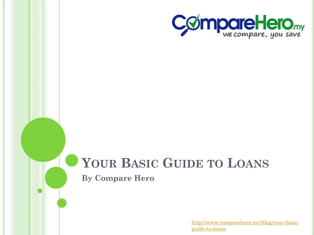 your basic guide to loans