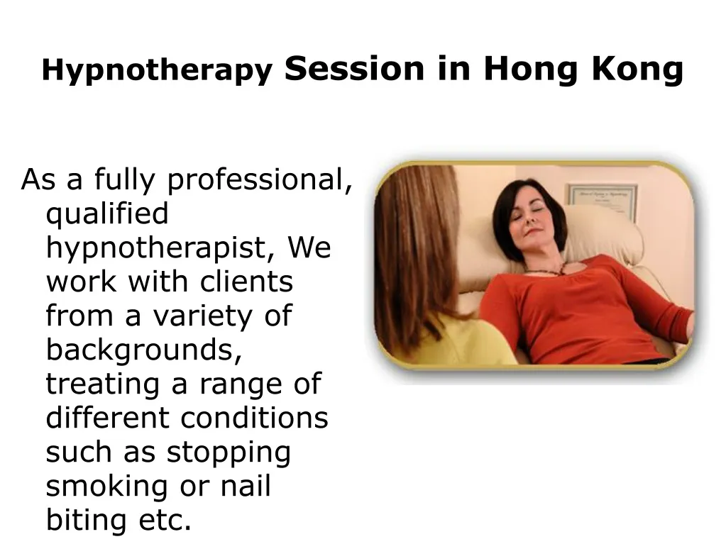 hypnotherapy session in hong kong