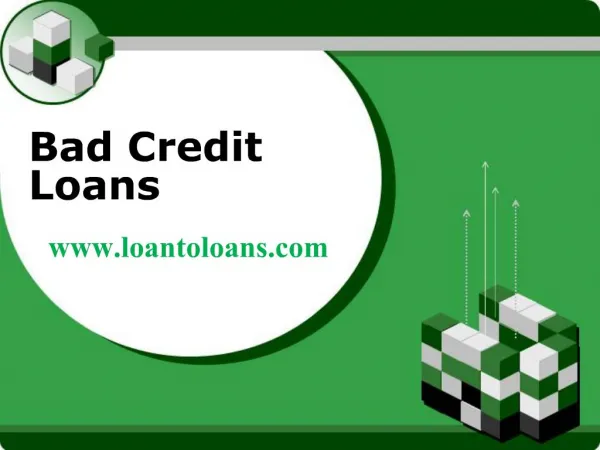 Bad Credit Loan for Poor Credit Holders