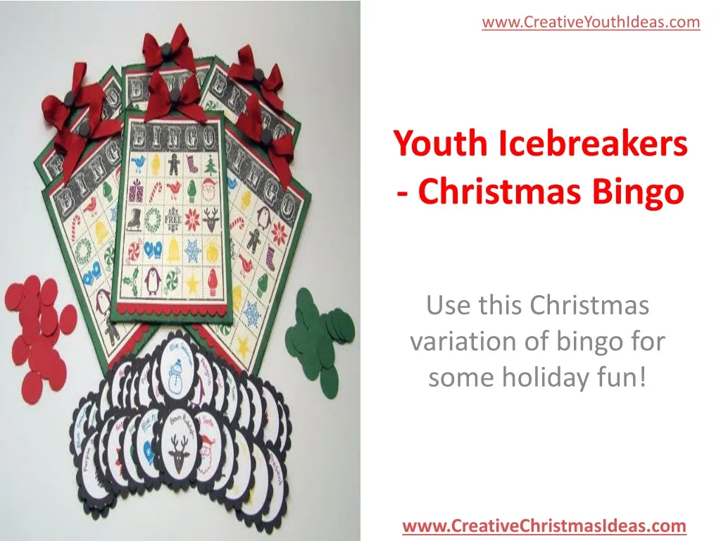 youth icebreakers christmas bingo