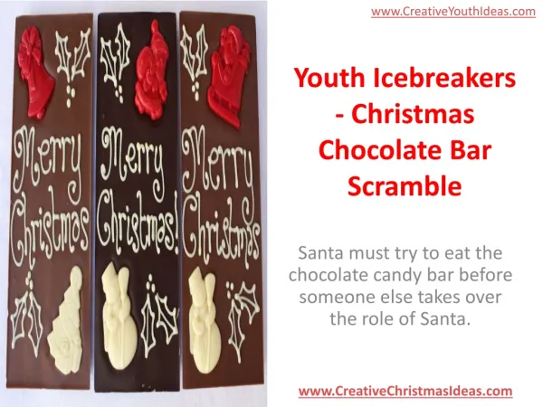 Youth Icebreakers - Christmas Chocolate Bar Scramble