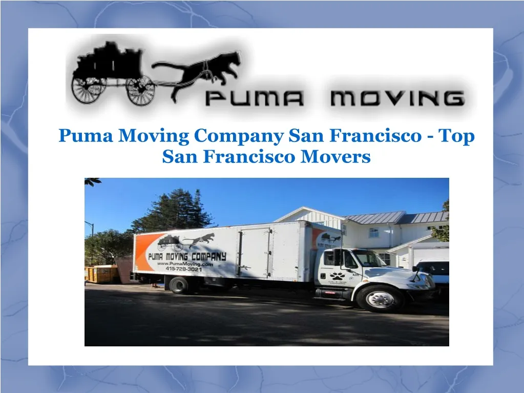 puma moving company san francisco