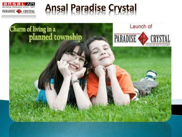 Ansal Paradise Crystal New Project,Ansal Paradise Apartments