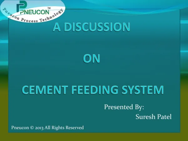 Cement feeding system manufacturer Gujarat