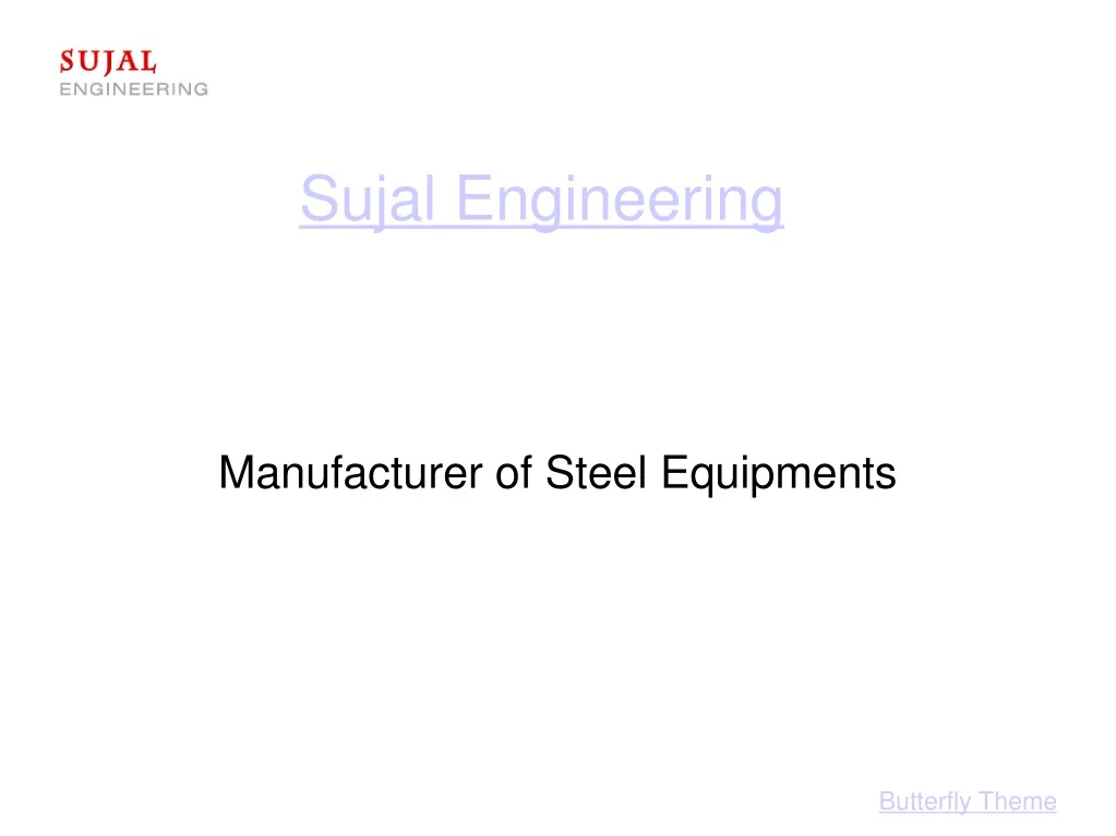 manufacturer of steel equipments