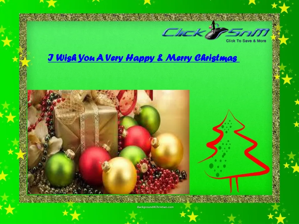 i wish you a very happy merry christmas
