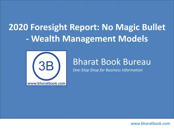 2020 Foresight Report: No Magic Bullet - Wealth Management M