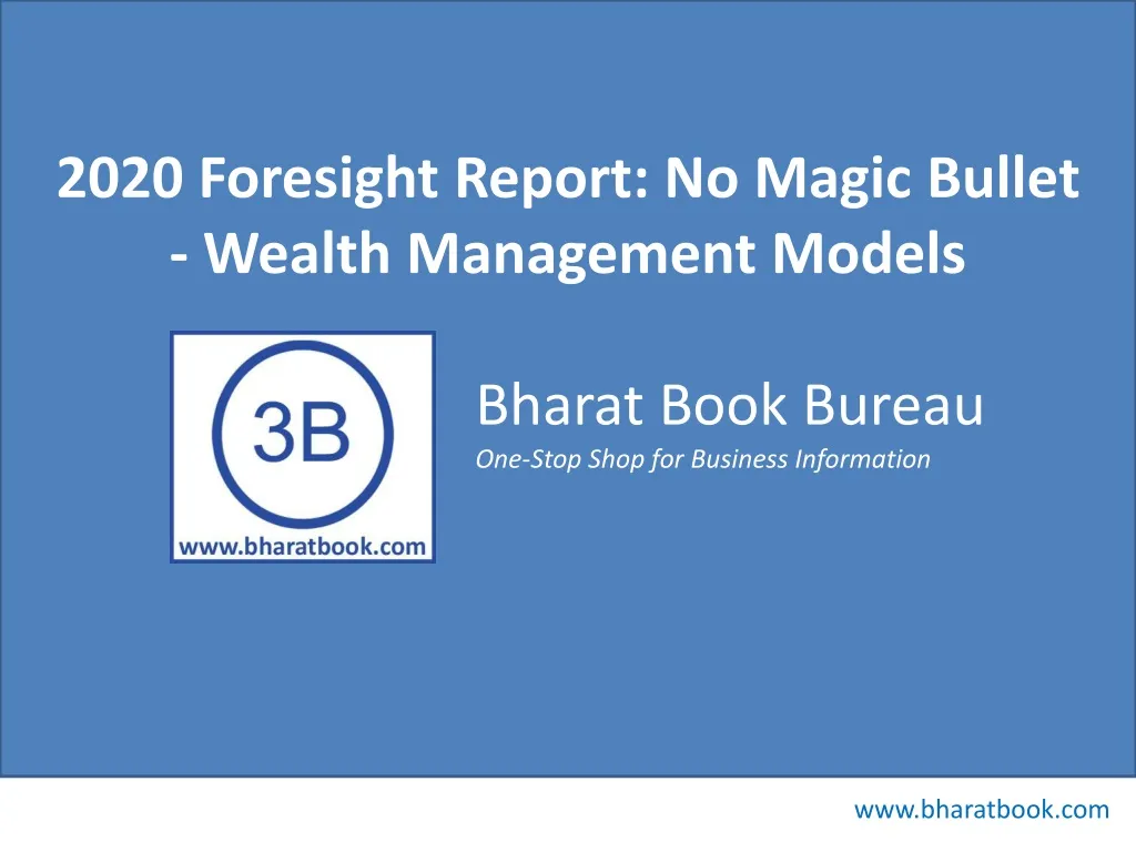 2020 foresight report no magic bullet wealth
