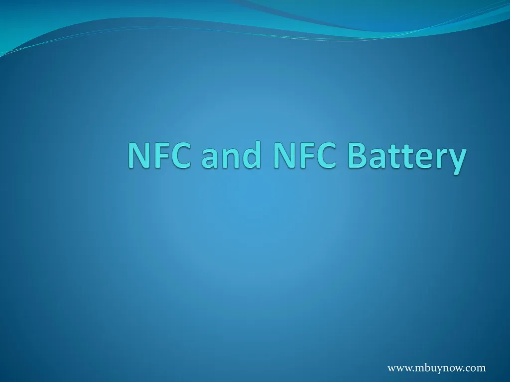 nfc and nfc battery