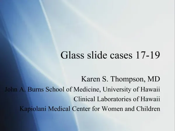 Glass slide cases 17-19
