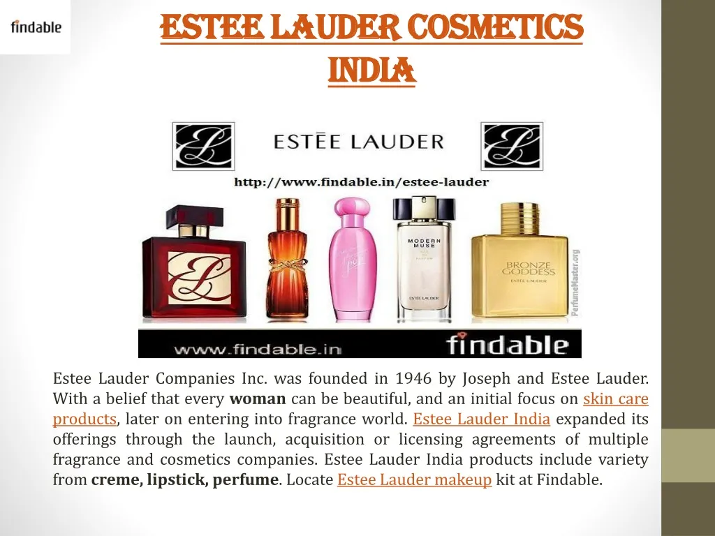 estee lauder cosmetics india