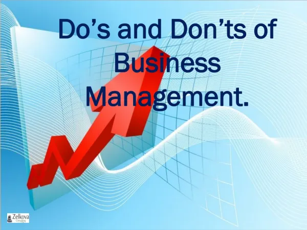 Do’s and Don’ts of Business Management