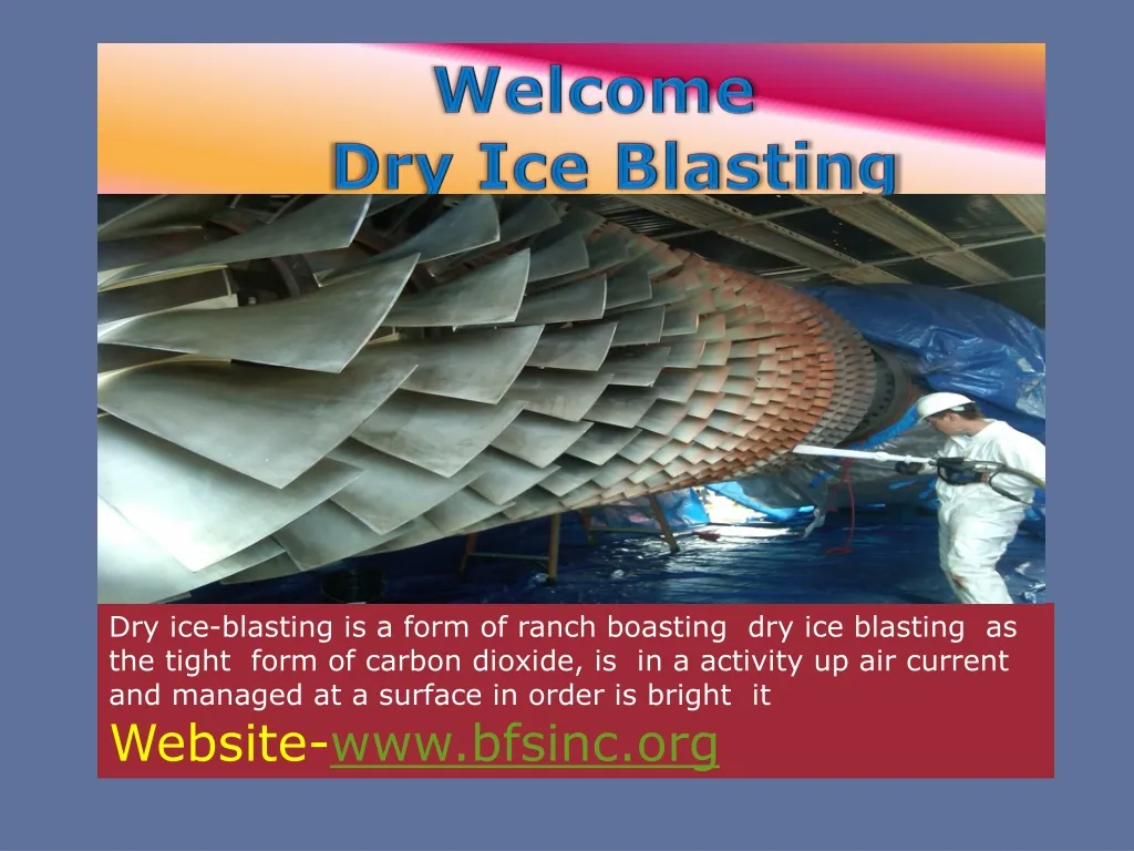 welcome dry ice blasting