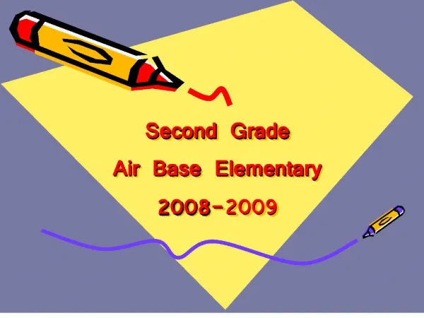 second grade air base elementary 2008-2009