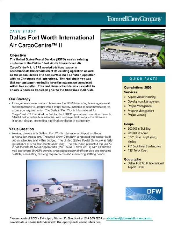 Dallas Fort Worth International Air CargoCentre II