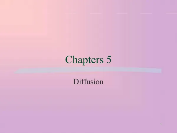 Chapters 5