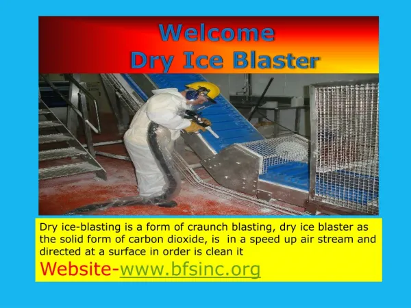 Dry ice blaster