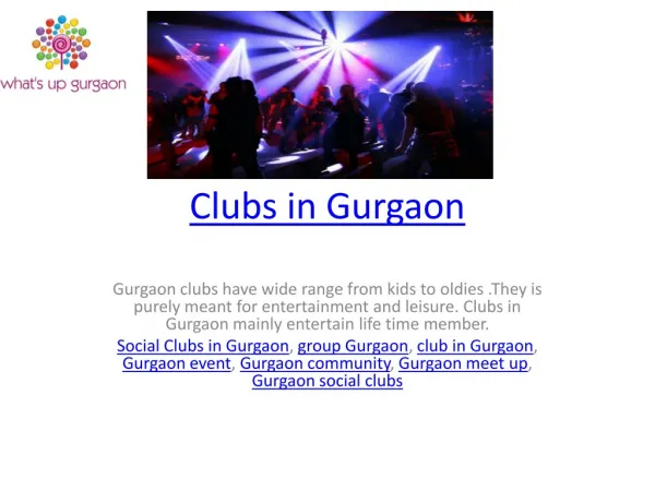 Clubs in Gurgaon