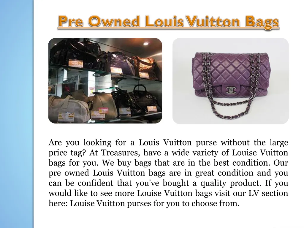 pre owned louis vuitton bags