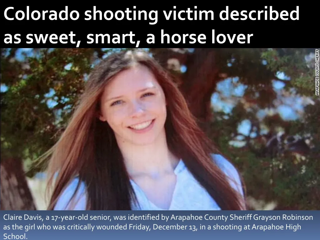 colorado shooting victim described as sweet smart