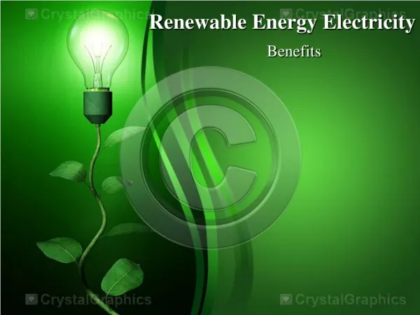 Benefits of Using Renewable Energy Electricity