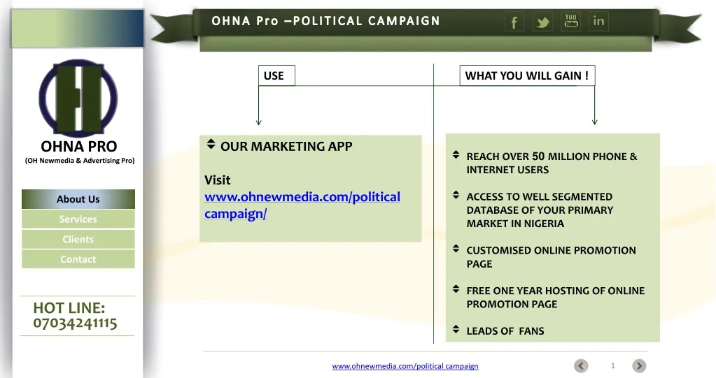 ohna pro political campaign
