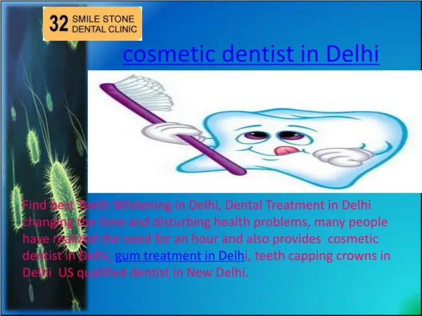 cosmetic dentist in Delhi
