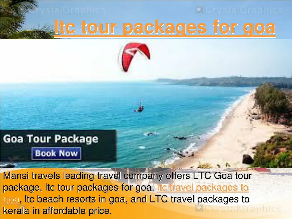 ltc tour packages for goa