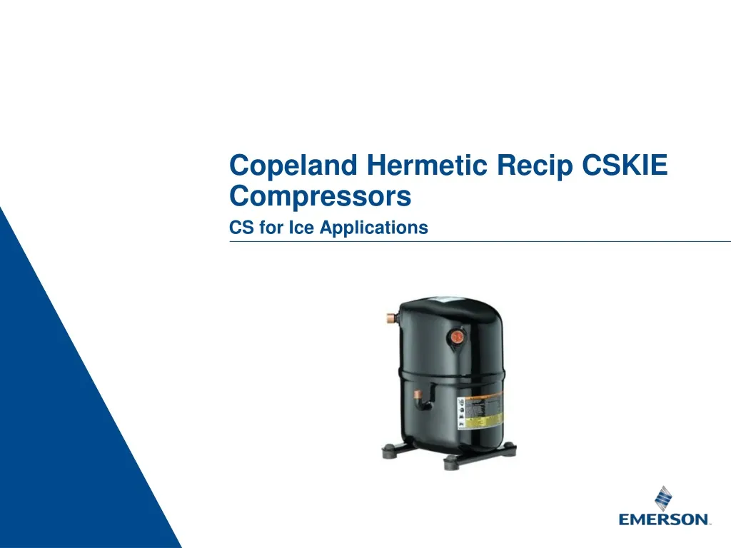 copeland hermetic recip cskie compressors