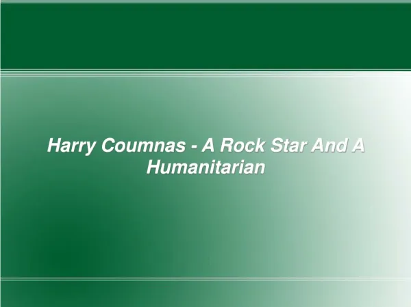 Harry Coumnas - A Rock Star