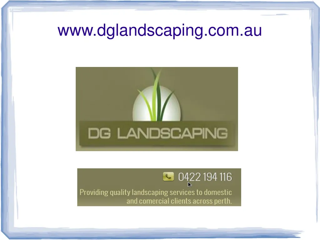 www dglandscaping com au