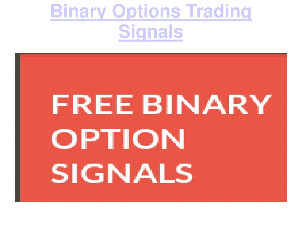 binary options trading signals