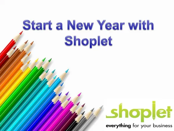 Start a New Year of Shoplet