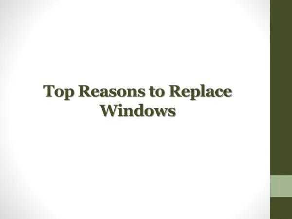 Window Replacement in Aurora IL – A Necessity