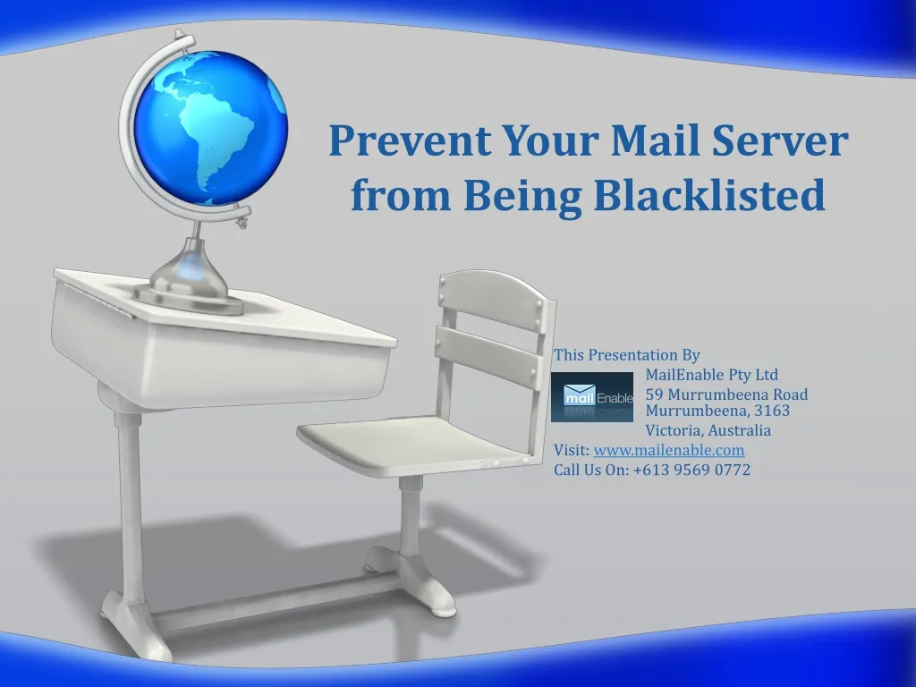 prevent your mail server from being blacklisted