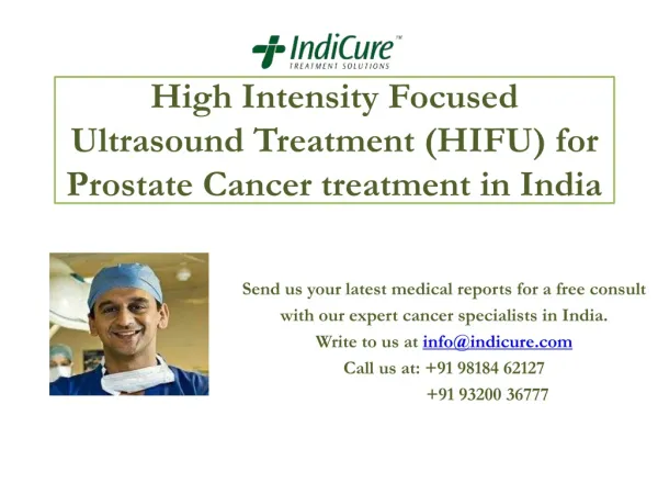 HIFU for Prostate Cancer Treatment