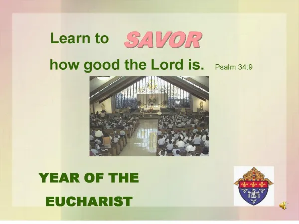 year of the eucharist