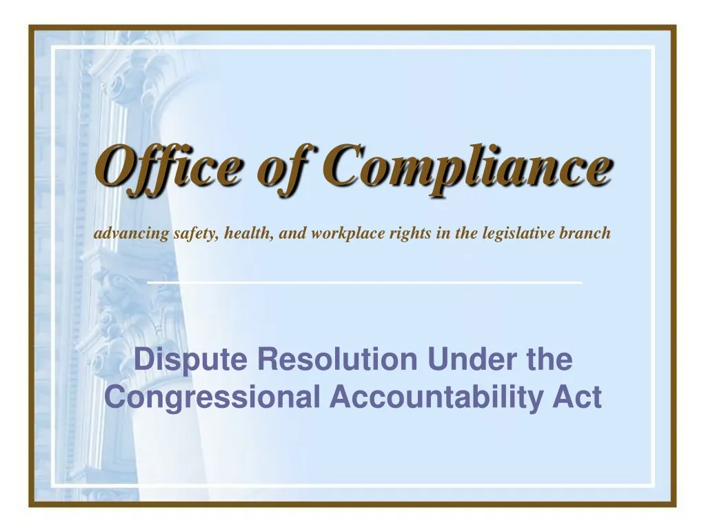 office of compliance