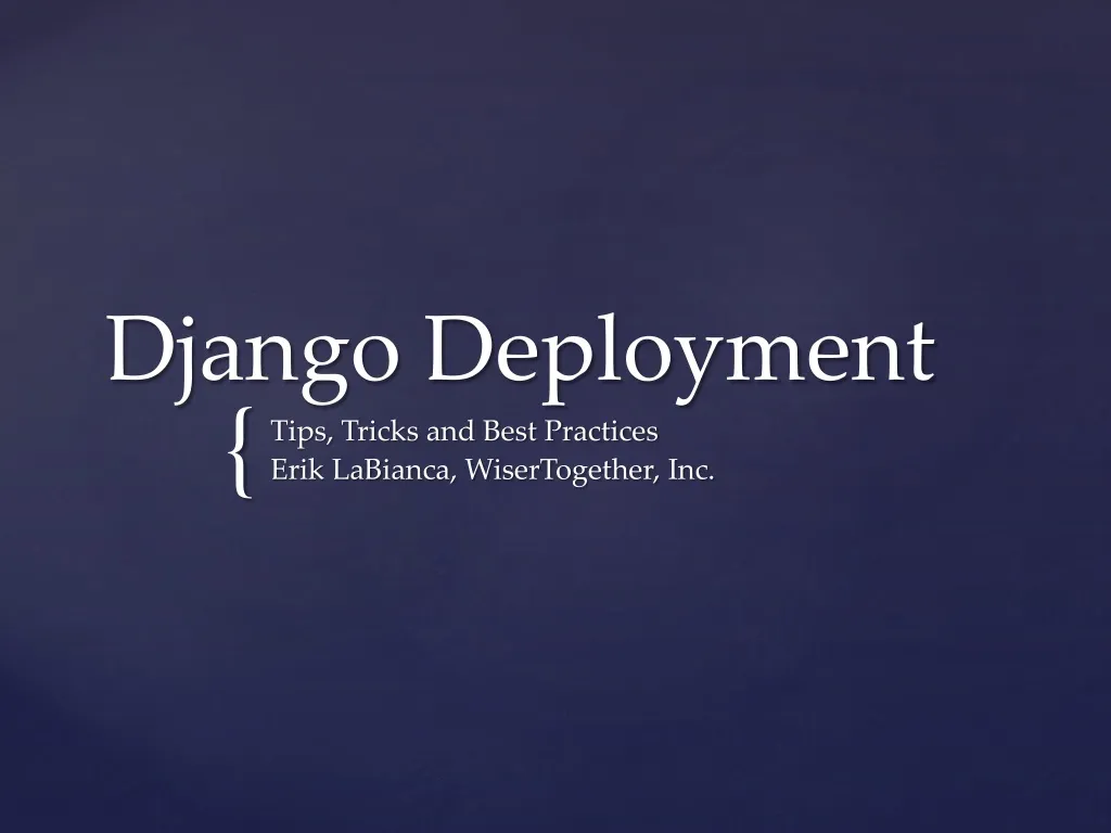 django deployment