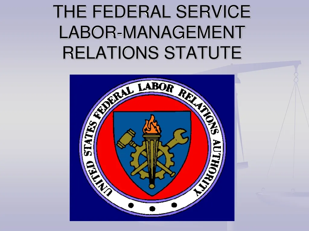 the federal service labor management relations statute