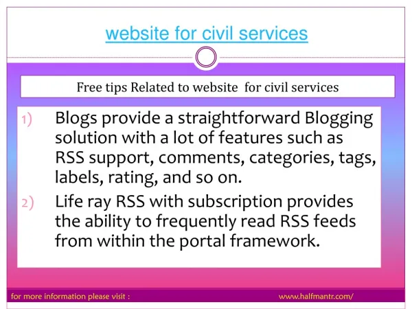 The website for Civil Services is now Free.
