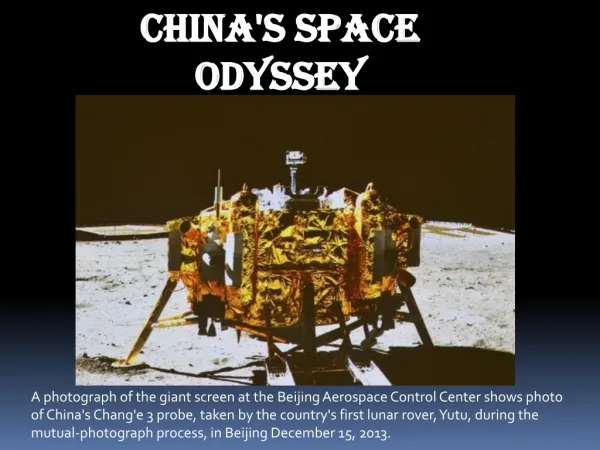 China's space odyssey