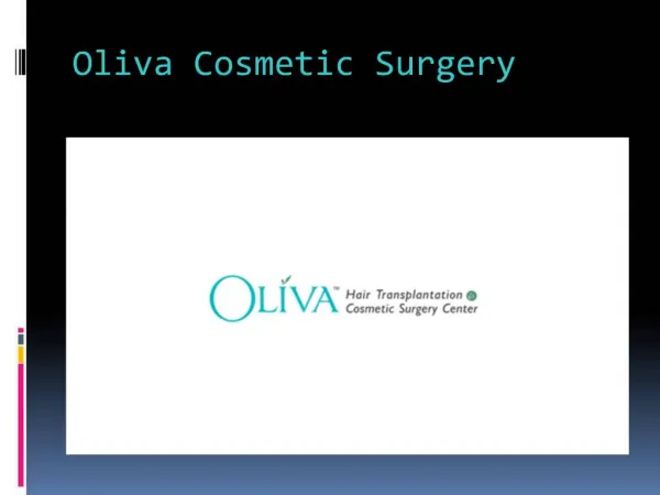 Oliva cosmetic surgery Hair Transplantation